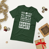 All I Want For Christmas Is Board Games T-Shirt
