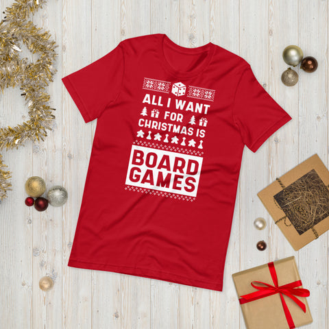 All I Want For Christmas Is Board Games T-Shirt