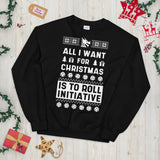 All I Want For Christmas Is To Role Initiative Sweatshirt